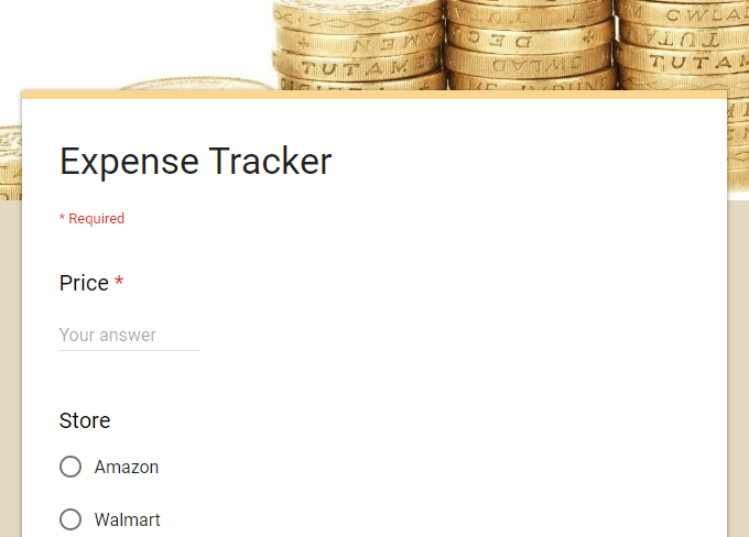 How To Use Google Forms As An Expense Tracker