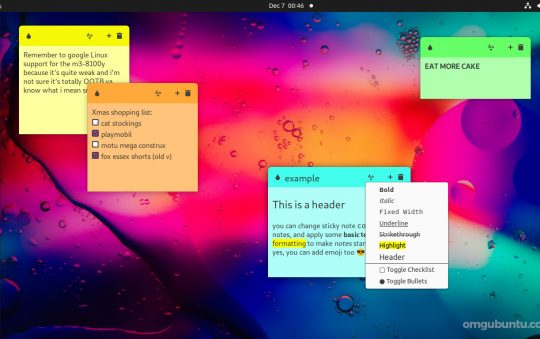 Linux Mint’s Sticky Notes App Works Great on Ubuntu