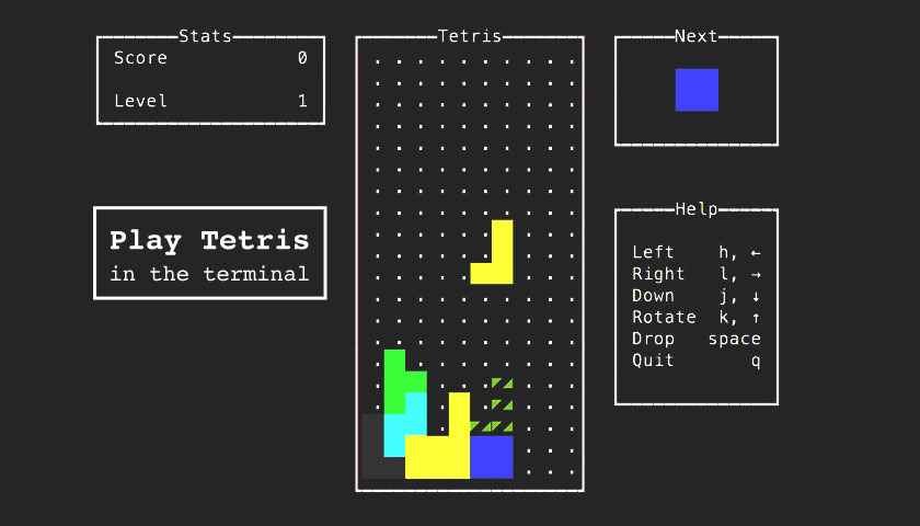 How to Play Tetris in the Linux Terminal