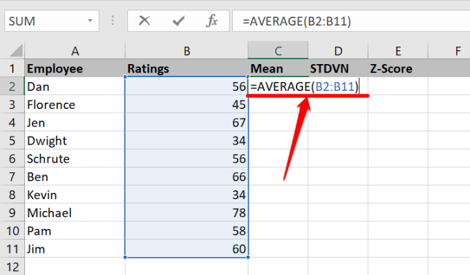 How To Calculate Z Score In Excel 6305