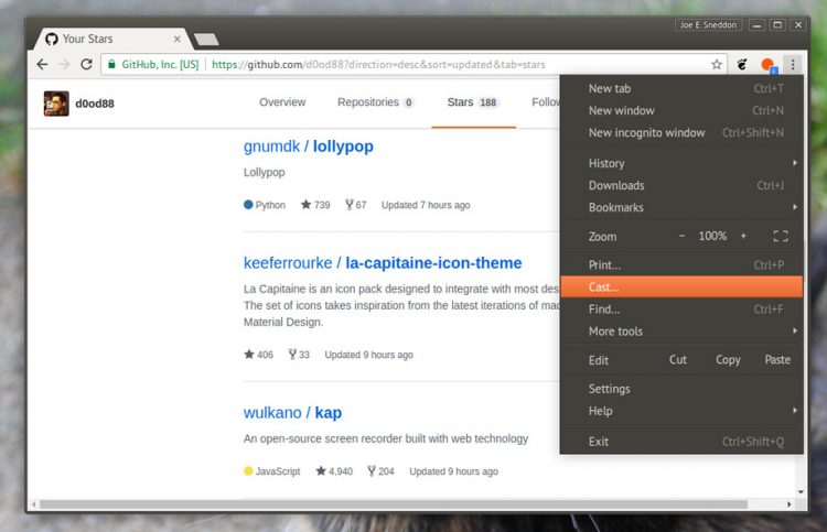 Chromium browser installed on Ubuntu desktop