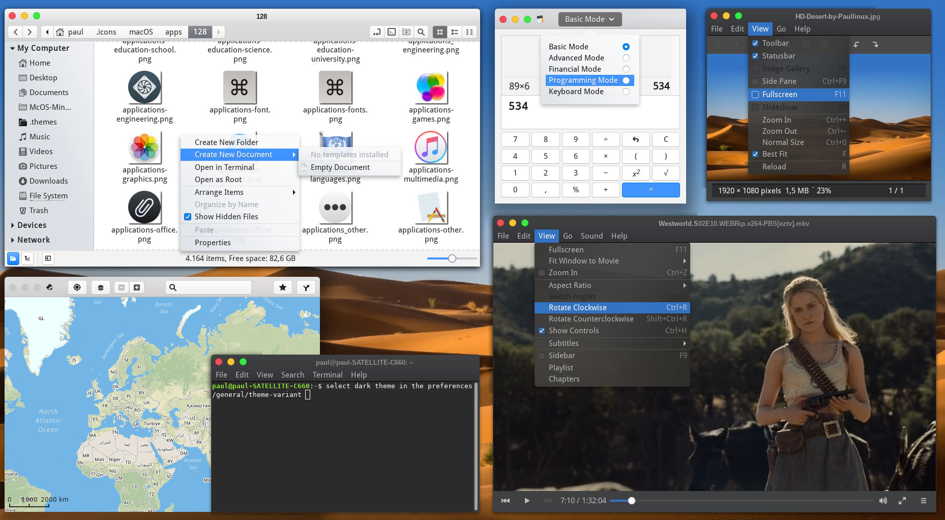 Linux int cinnamon mac theme