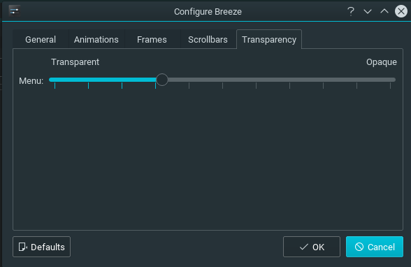 configure transparency kde plasma breeze