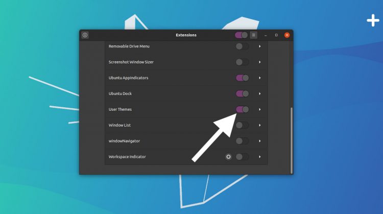 Enable User Themes Extension