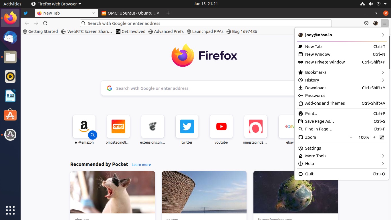 Firefox 89 tweaked