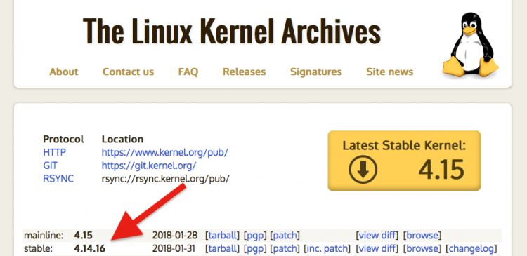 latest linux kernel versions