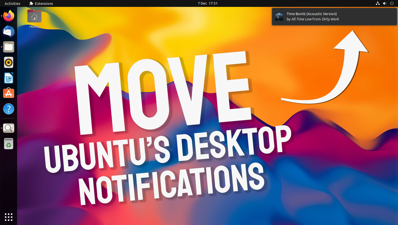 How to Change Notification Position on Ubuntu with an Extension