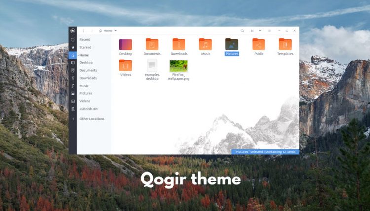 The qogir theme