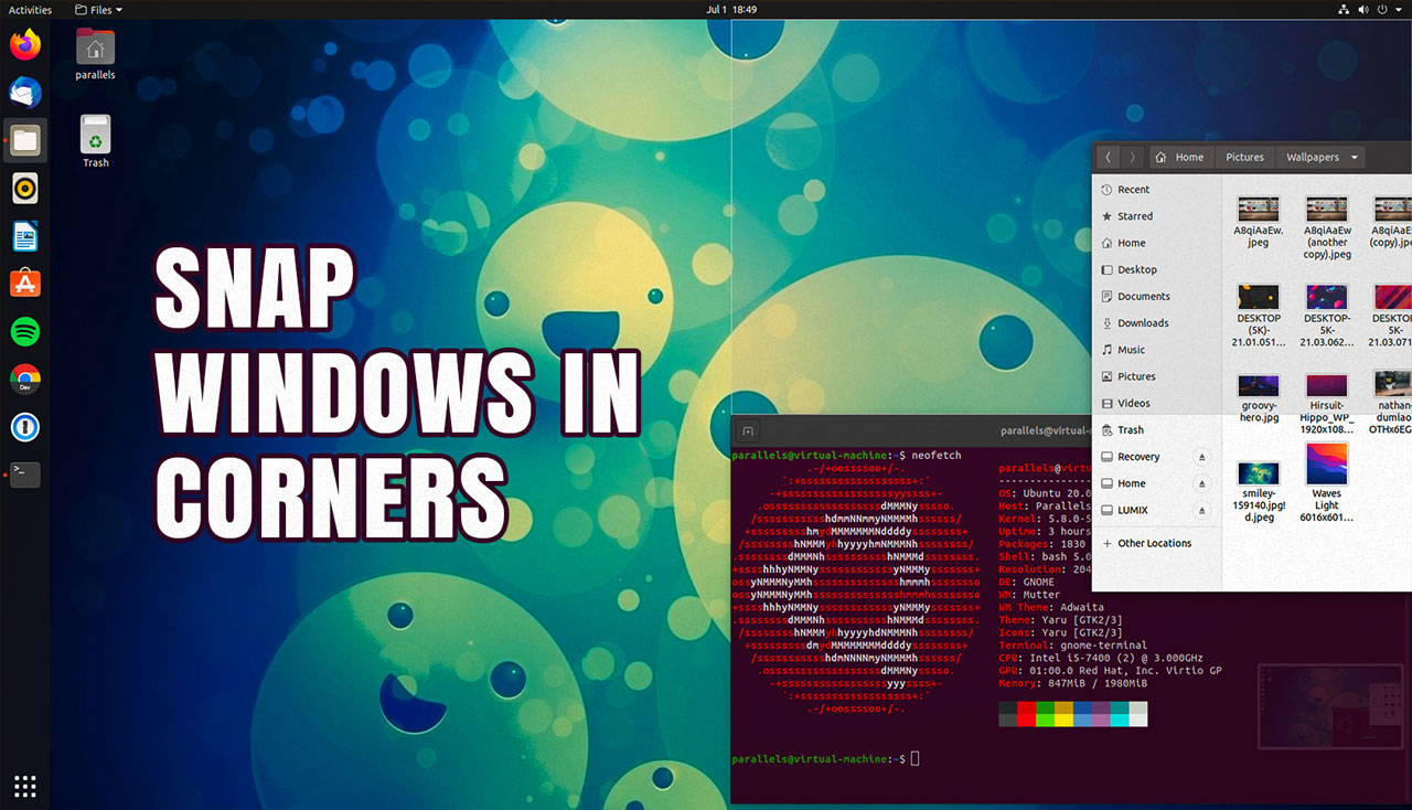 How to Snap Windows to Corners in Ubuntu (Aka Quarter Tiling)