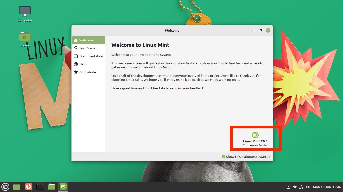 after upgrading to linux mint 20.3