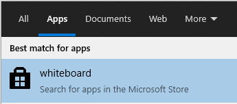 Select Search for apps in the Microsoft Store
