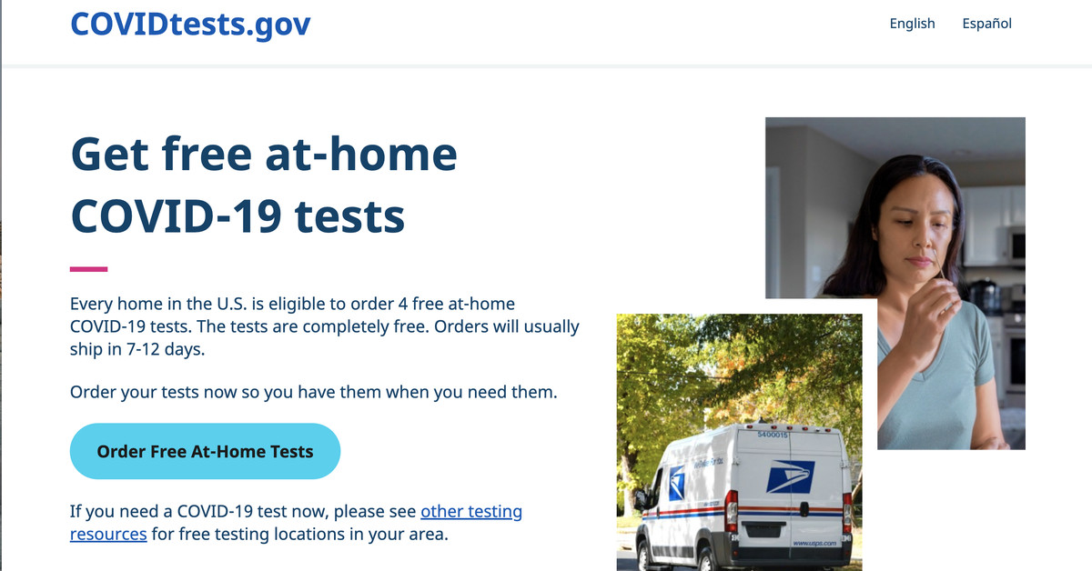 How to order free rapid COVID tests from the US government [Update: as of Friday, you can’t]