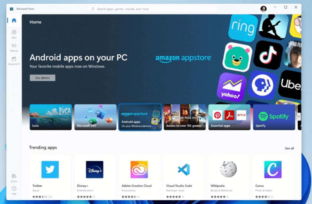 12 Windows 11 Android Apps Amazon