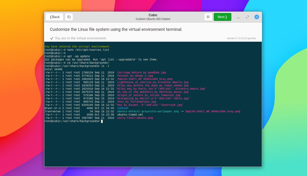 a screenshot of Cubic's Terminal page