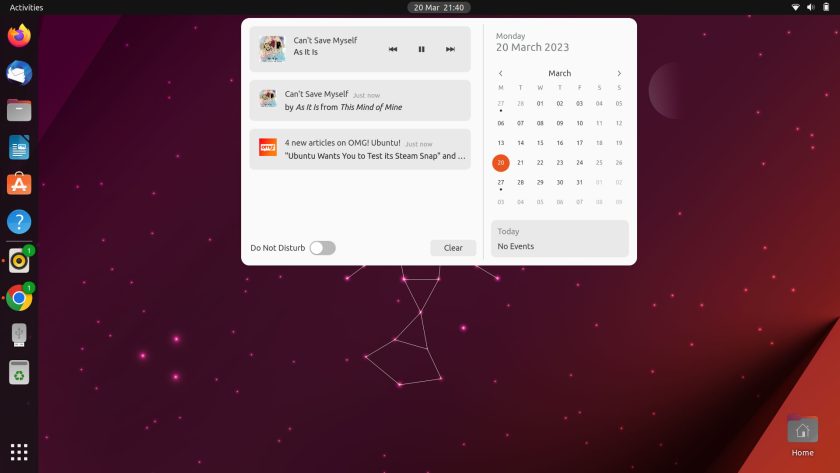 ubuntu dock with notification counts