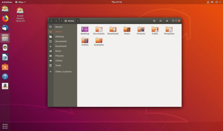 ubuntu 18.04 desktop screenshot