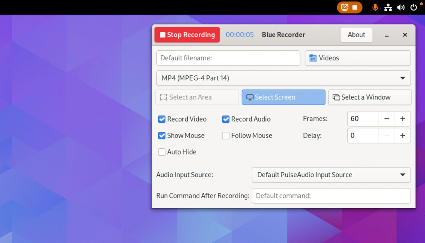 Blue Recorder, Linux Screencast App, Ported to GTK4 – Tipsbeginners